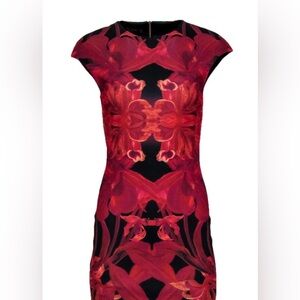 Ted Baker- red and black floral print